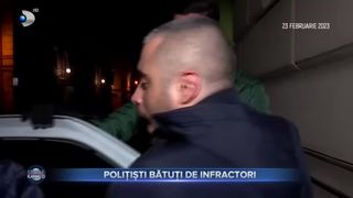 Polițiști bătuți de infractori