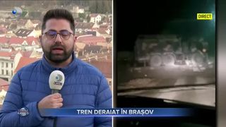 Tren deraiat &icirc;n Brașov