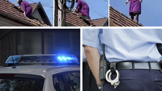 Scene ireale &icirc;n Cluj-Napoca! Un american s-a urcat pe acoperişul casei, &icirc;narmat cu o lingură, ameninț&acirc;nd că &icirc;și va ucide soția