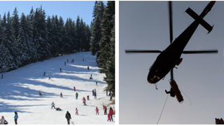 Copil &icirc;n v&acirc;rstă de 10 ani, accidentat pe p&acirc;rtia de schi. Acesta a fost transportat cu elicopterul la Spitalul Judeţean de Urgenţă Braşov