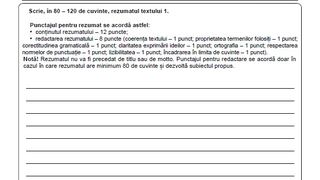 Subiecte simulare Rom&acirc;nă Evaluare Națională 2023. 