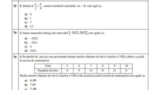 Subiecte simulare Matematică Evaluare Națională 2023. Ce ar putea pica la a doua probă a simulării?