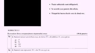 Subiecte simulare Matematică Evaluării Naționale 2023.