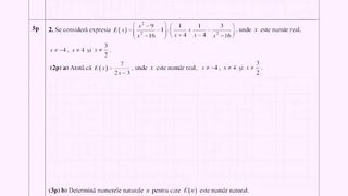 Subiecte simulare Matematică Evaluării Naționale 2023.