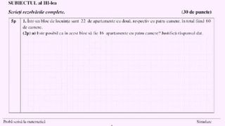Subiecte simulare Matematică Evaluării Naționale 2023.