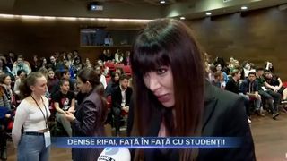Denise Rifai, față în față cu studenții