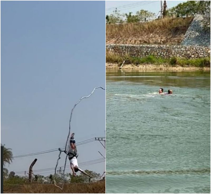 Bărbatul a primit 47 de lire despăgubire din partea parcului pentru accidentul teribil în care își putea pierde viața.