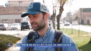 Pistă de bicicliști plină de obstacole