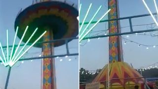 VIDEO. Momentul terifiant în care roata din parcul de distracții se zdrobește cu viteză de pământ