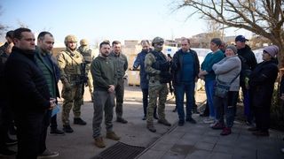 Volodimir Zelenski, vizită pe front în Herson