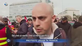 Proteste uriașe în Franța