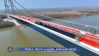 VIDEO- Au început ultimele pregătiri la podul de peste Dunăre
