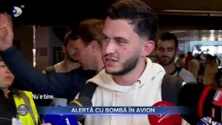 Alertă cu bombă în avion