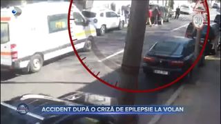 Accident după o criză de epilepsie la volan