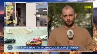 Copil rănit &icirc;n incendiul de la Fast Food