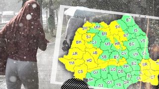 VIDEO - Vremea se schimbă radical în țară. Sunt așteptate ploi, lapoviță și ninsoare