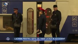 Lacrimi pentru șefa de tren ucisă în accident