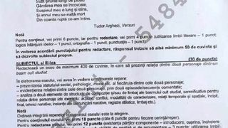 Barem simulare Rom&acirc;nă BAC 2023.