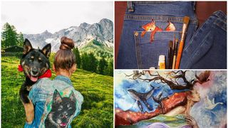 EXCLUSIV: Pictura pe haine, o nouă tendință în materie de modă/ ”Am lucrat în ateliere de restaurare unde am avut ocazia să-mi dezvolt această pasiune”