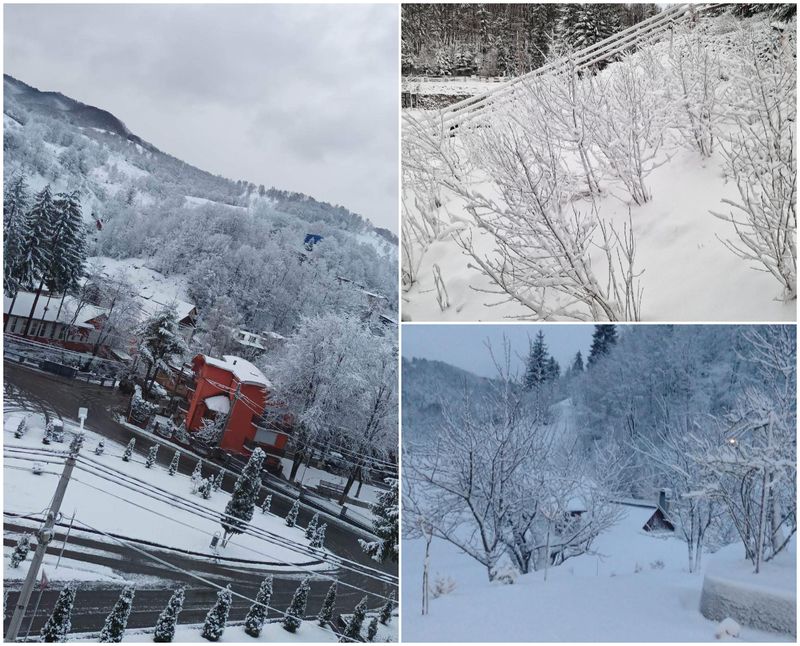Iarna nu vrea să ne părăsească! Imagini incredibile din mai multe zone ale României, acolo unde iarna face legea, iar zăpada a acoperit tot