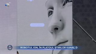 VIDEO- Robotul Ion, &icirc;n platoul știrilor Kanal D