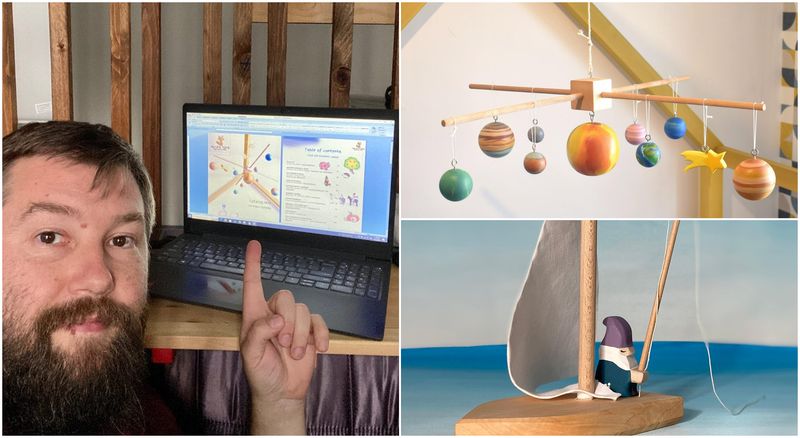 Pentru că acordurile au durat câteva luni, deja cei doi soți s-au apucat să schițeze câteva modele de jucării.