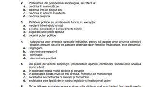 Barem simulare Sociologie BAC 2023. Vezi cum s-au punctat subiectele