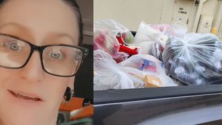 A renunțat la job și acum caută prin gunoaie. Femeia spune că primește în jur de o mie de dolari săptămânal