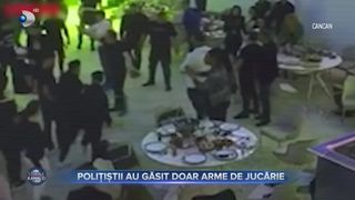 Polițiștii au găsit doar arme de jucărie