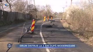 Drum distrus la 2 ani după modernizare