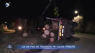 La un pas de tragedie pe calea ferată