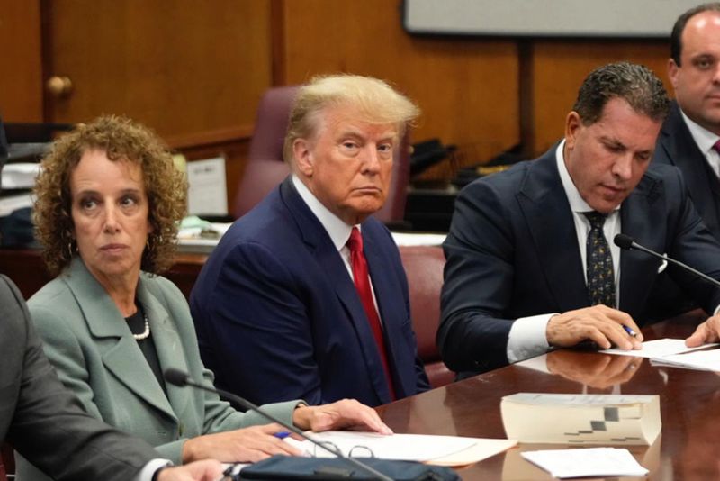 Donald Trump, în sala de judecată
