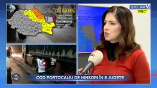 VIDEO- ANM a emis un cod portocaliu de ninsori în 6 județe
