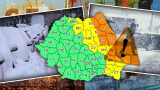 VIDEO - ANM a emis un cod galben de vânt puternic. În vigoare este și un cod portocaliu de ninsori abundente