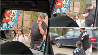 VIDEO - Florin Salam și Roxana Dobre și-au „spălat rufele” în plină stradă! Ce s-a întâmplat între cei doi? „Mi-am luat copiii și am plecat, gata”