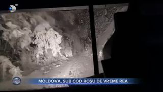 VIDEO- Cod roșu de viscol și ninsori în zona Moldovei