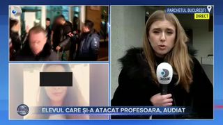Elevul care și-a atacat profesoara, audiat