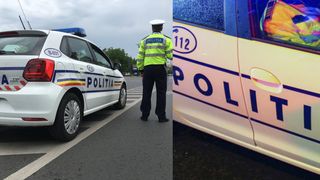 Trafic oprit după ce braţul unei macarale s-a desprins şi a căzut pe şosea