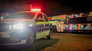 Accident rutier în Mehedinți: o autospecială de poliție a intrat în coliziune cu un alt autoturism