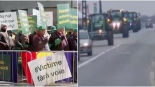 Proteste ale fermierilor rom&acirc;ni &icirc;n toată țara! Manifestanții cer despăgubiri mai mari de la Uniunea Europeană