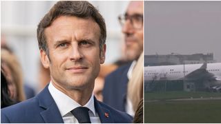 Emmanuel Macron a făcut o vizită neașteptată în România, în această dimineață, într-o escală tehnică pe parcusul zborului de întoarcere din China.