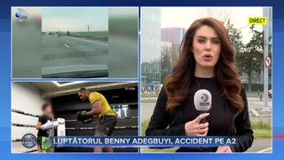 Luptătorul Benny Adegbuyi, accident pe A2