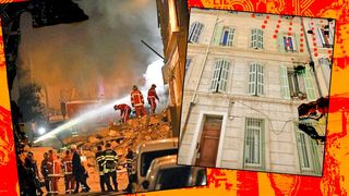 VIDEO | Un bloc de patru etaje s-a prăbușit în noaptea de Paște. Alte două clădiri din jur s-au prăbuşit