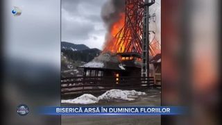 Biserică arsă &icirc;n duminica Floriilor