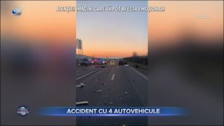 Accident cu 4 autovehicule