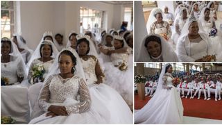 FOTO: Peste 800 de cupluri s-au căsătorit &icirc;ntr-o ceremonie comună, &icirc;n Africa de Sud