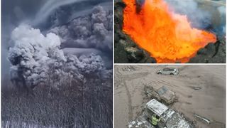 Unul din cei mai mari vulcani din Rusia a erupt și a acoperit satele cu cenușă