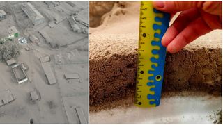 Vulcanul Shiveluch a erupt imediat după miezul nopții, ajungând la un crescendo aproximativ șase ore mai târziu, aruncând un nor de cenușă pe o suprafață de 108.000 de kilometri pătrați