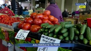 VIDEO- Goana după cumpărături a adus aglomerație în piețe