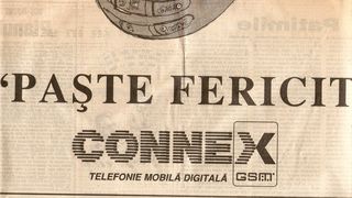 Mesaj de Paște regăsit &icirc;n aprilie, 1997 &icirc;ntr-o campanie de lansare Connex